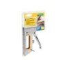 Grapadora rapid clavadora pro r23e metalica cromada usa grapas n 13