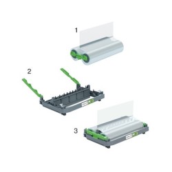 Repuesto para plastificadora gbc foton din a4 75 micras bobina 56,4 mt brillo