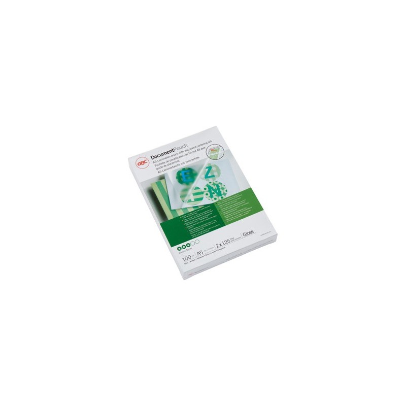 Bolsa de plastificar gbc din a5 2x125 micras caja de 100 unidades