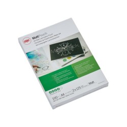 Bolsa de plastificar gbc din a4 2x125 micras mate caja de 100 unidades