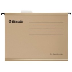 Carpeta colgante esselte folio prolongado lomo v kraft caja de 50 unidades