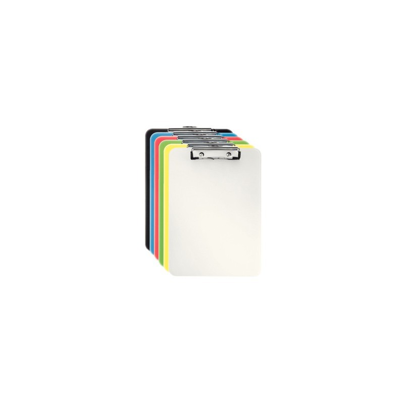 Portanotas esselte vivida din a4 plastico translucido con pinza colores surtidos