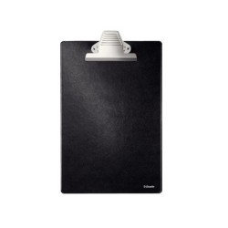 Portanotas esselte din a4 plastico forrado con pinza color negro