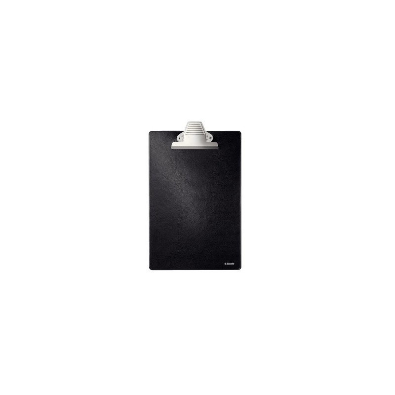 Portanotas esselte din a4 plastico forrado con pinza color negro