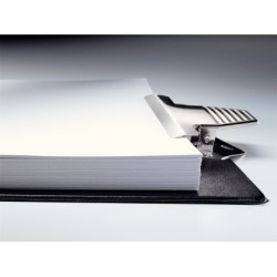 Portanotas esselte din a4 plastico forrado con pinza color negro