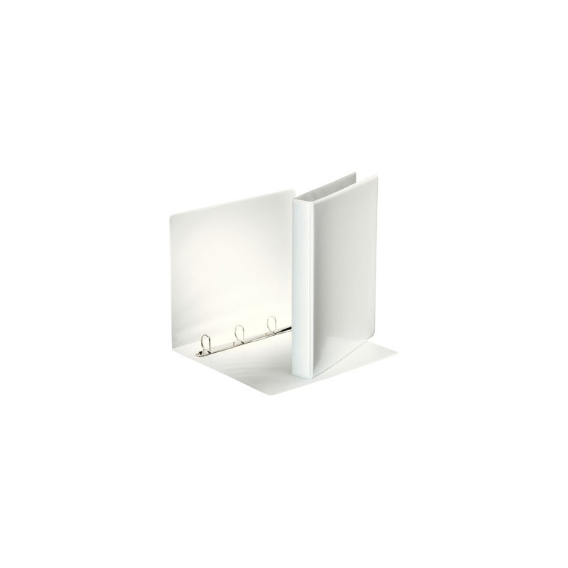 Carpeta canguro esselte basica 4 anillas mixtas 25 mm din a4 plastico color blanco