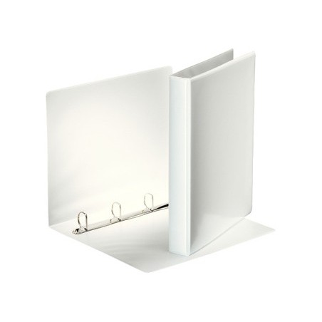 Carpeta canguro esselte basica 4 anillas mixtas 25 mm din a4 plastico color blanco