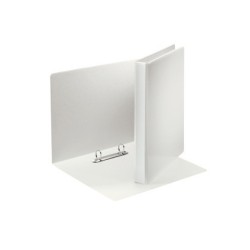Carpeta canguro esselte basica 2 anillas mixtas 40 mm din a4 plastico color blanco