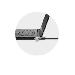 Cable de seguridad para portatil kensington con candado slim longitud 1,8 mt