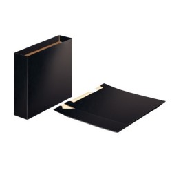 Caja archivador esselte folio lomo 75 mm color negro brillante