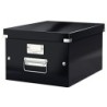 Caja almacenamiento leitz click&store wow carton reciclado color negro 281x200x369 mm