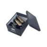 Caja almacenamiento leitz click&store wow carton reciclado color negro 281x200x369 mm