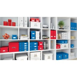 Caja almacenamiento leitz click&store wow carton reciclado color negro 281x200x369 mm