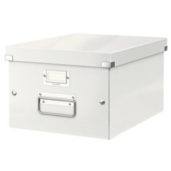 Caja almacenamiento leitz click&store wow carton reciclado color blanco 281x200x369 mm