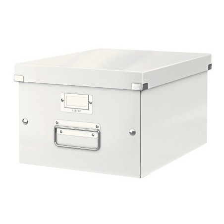 Caja almacenamiento leitz click&store wow carton reciclado color blanco 281x200x369 mm