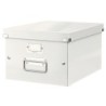 Caja almacenamiento leitz click&store wow carton reciclado color blanco 281x200x369 mm
