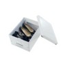 Caja almacenamiento leitz click&store wow carton reciclado color blanco 281x200x369 mm