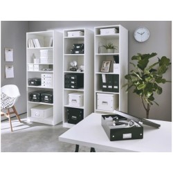 Caja almacenamiento leitz click&store wow carton reciclado color blanco 281x200x369 mm
