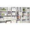 Caja almacenamiento leitz click&store wow carton reciclado color blanco 281x200x369 mm
