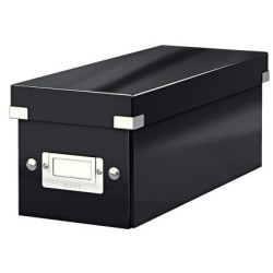 Fichero cd leitz click&store carton plastificado capacidad 30 cd color negro 143x147x352 mm
