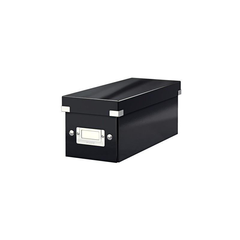 Fichero cd leitz click&store carton plastificado capacidad 30 cd color negro 143x147x352 mm