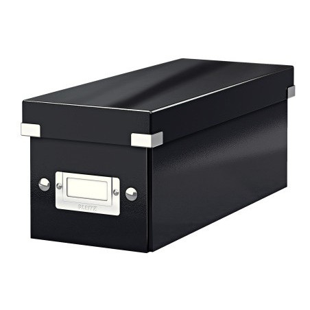 Fichero cd leitz click&store carton plastificado capacidad 30 cd color negro 143x147x352 mm