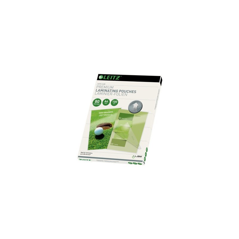 Bolsa de plastificar leitz din a4 80 micras caja de 100 unidades