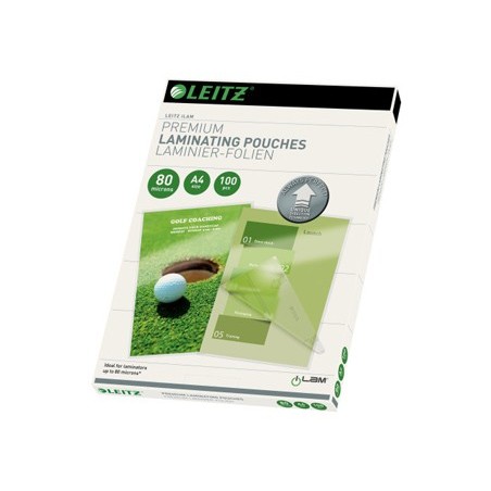 Bolsa de plastificar leitz din a4 80 micras caja de 100 unidades