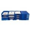 Bandeja sobremesa leitz plus jumbo opaca color azul 255x357x103 mm