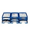Bandeja sobremesa leitz plus jumbo opaca color azul 255x357x103 mm