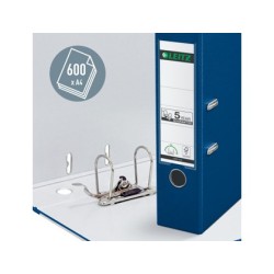 Archivador de palanca leitz 180 din a4 maxi polipropileno lomo 80 mm color azul