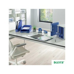 Archivador de palanca leitz 180 din a4 maxi polipropileno lomo 80 mm color azul