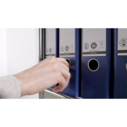 Archivador de palanca leitz 180 din a4 maxi polipropileno lomo 80 mm color azul