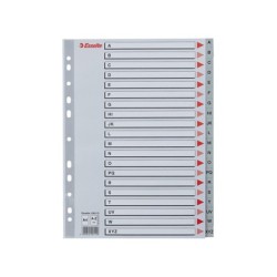 Separador alfabetico esselte plastico a-z din a4 caratula cartulina color multitaladro