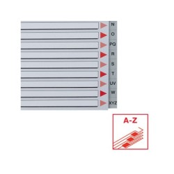 Separador alfabetico esselte plastico a-z din a4 caratula cartulina color multitaladro