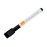 Rotulador nobo mini con borrador para pizarra blanca punta redonda 2 mm color negropack de 6 unidades