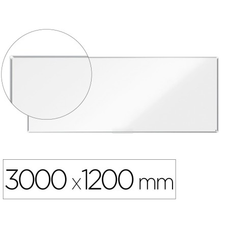 Pizarra blanca nobo premium plus acero vitrificado magnetica 3000x1200 mm