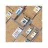 Reposapies de escritorio leitz active ergo cosy color gris 260x140x405 mm