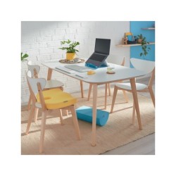 Reposapies de escritorio leitz active ergo cosy color gris 260x140x405 mm