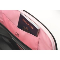 Maletin para portatil kensington con ruedas señora contour 2.0 executive bal spinner 15,6\ negro / rosa