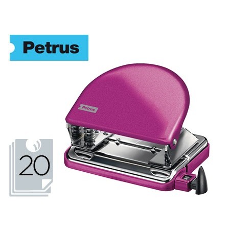 Taladrador petrus 52 wow fucsia metalizado capacidad 20 hojas en blister