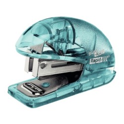 Grapadora rapid mini baby ray colour ice f4 capacidad 10 hojas usa grapas 24/6 y 26/6 color verde en blister
