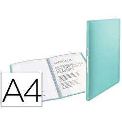 Carpeta esselte escaparate colour ice 40 fundas polipropileno din a4 color azul