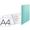 Carpeta esselte escaparate colour ice 40 fundas polipropileno din a4 color azul