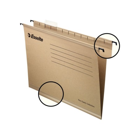 Carpeta colgante esselte pendaflex kraft folio 366x245x345 mm