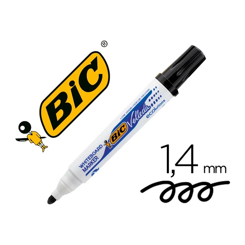Bic Rotulador bic velleda para pizarra punta redonda 1,3 mm
