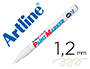 Rotulador Artline Marcador Permanente Ek-440 Xf Blanco Punta Redonda 1.2 mm Metal Caucho y Plastico