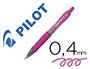 Boligrafo Pilot G-2 Pixie Rosa Tinta Gel Retractil Sujecion de Caucho