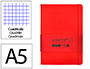 Cuaderno con Gomilla Antartik Notes Tapa Dura A5 Hojas Cuadricula Rojo 100 Hojas 80 gr Fsc
