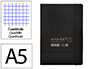 Cuaderno con Gomilla Antartik Notes Tapa Blanda A5 Hojas Cuadricula Negro 80 Hojas 80 gr Fsc